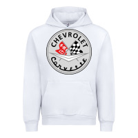 White #corvette Urban Hoodie - ArtChic