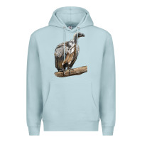 Blue Mist Vulture Bird Premium Hoodie - LillyAllenDesigns