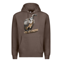Coffee Vulture Bird Premium Hoodie - LillyAllenDesigns