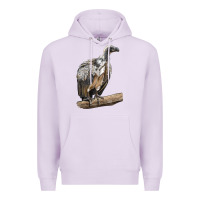 Lilac Vulture Bird Premium Hoodie - LillyAllenDesigns