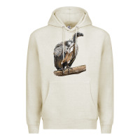 Oatmeal Heather Vulture Bird Premium Hoodie - LillyAllenDesigns