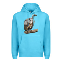 Ocean Blue Vulture Bird Premium Hoodie - LillyAllenDesigns