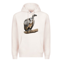 Pale Pink Vulture Bird Premium Hoodie - LillyAllenDesigns