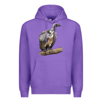 Purple Vulture Bird Premium Hoodie - LillyAllenDesigns