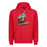 Red Vulture Bird Premium Hoodie - LillyAllenDesigns