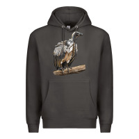 Smoke Vulture Bird Premium Hoodie - LillyAllenDesigns