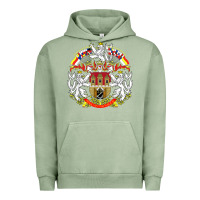 Pigment Oil Green praha prague czech republic coat of arms ex czechoslovakia t shirt Urban Hoodie - ArtChic