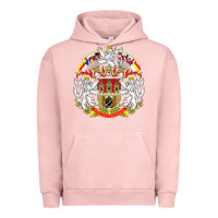 Pigment Salmon praha prague czech republic coat of arms ex czechoslovakia t shirt Urban Hoodie - ArtChic