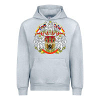 Heather Grey praha prague czech republic coat of arms ex czechoslovakia t shirt Urban Hoodie - ArtChic