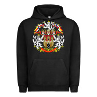 Pigment Black praha prague czech republic coat of arms ex czechoslovakia t shirt Urban Hoodie - ArtChic