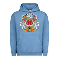 Pigment Pebble Blue praha prague czech republic coat of arms ex czechoslovakia t shirt Urban Hoodie - ArtChic