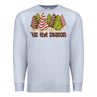 Heather Grey tis the season little debbie tree cakes Premium Sweatshirt - JahusDesignShop