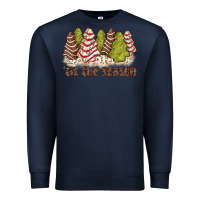 Navy tis the season little debbie tree cakes Premium Sweatshirt - JahusDesignShop