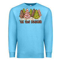 Ocean Blue tis the season little debbie tree cakes Premium Sweatshirt - JahusDesignShop