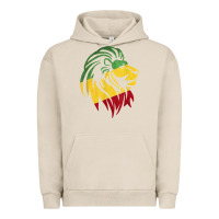 Pigment French Oak Lion of Judah Reggae, Rasta, Ethiopia Jamaican Roots Urban Hoodie - ArtChic