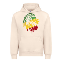 Sandshell Lion of Judah Reggae, Rasta, Ethiopia Jamaican Roots Urban Hoodie - ArtChic