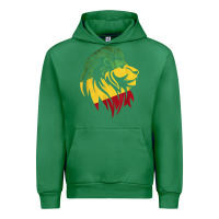 Emerald Lion of Judah Reggae, Rasta, Ethiopia Jamaican Roots Urban Hoodie - ArtChic