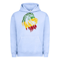Pigment Grape Ice Lion of Judah Reggae, Rasta, Ethiopia Jamaican Roots Urban Hoodie - ArtChic