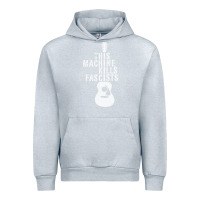 Heather Grey This Machine Kills Fascists Urban Hoodie - ArtChic