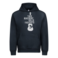 Navy This Machine Kills Fascists Urban Hoodie - ArtChic
