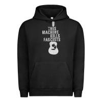 Pigment Black This Machine Kills Fascists Urban Hoodie - ArtChic