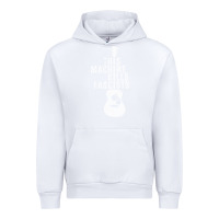 White This Machine Kills Fascists Urban Hoodie - ArtChic