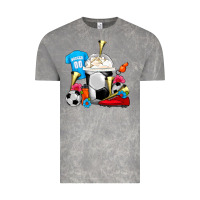 Cloud Rock Soccer Frappe Coffee Vintage Tee - FaDigitalArtStudio