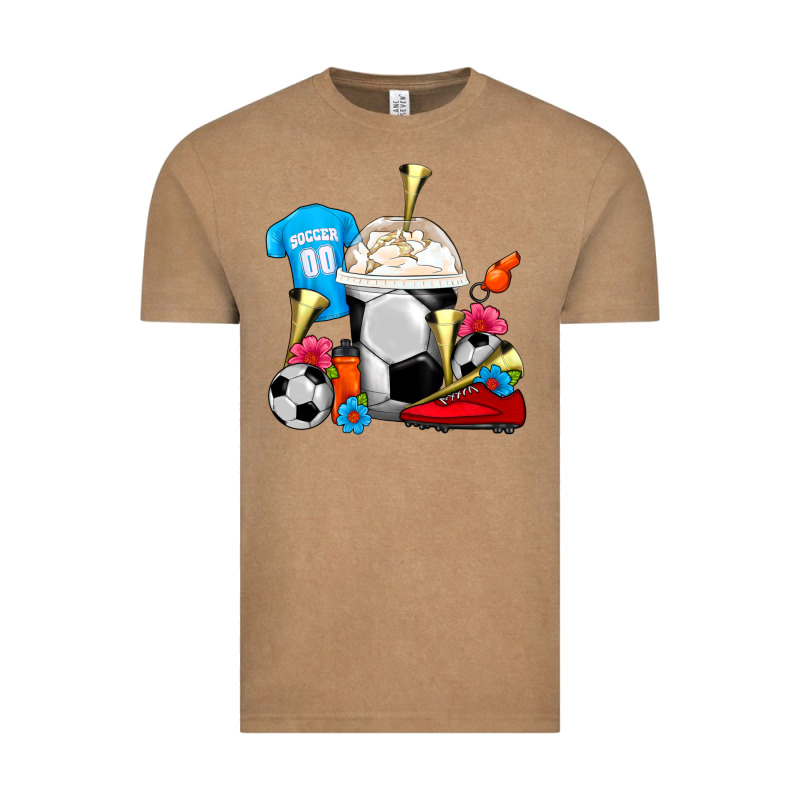 Soccer Frappe Coffee Vintage Tee by FaDigitalArtStudio | Teevron