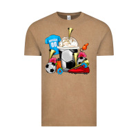 Vintage Coffee Soccer Frappe Coffee Vintage Tee - FaDigitalArtStudio