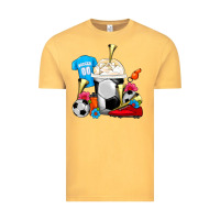 Vintage Mustard Soccer Frappe Coffee Vintage Tee - FaDigitalArtStudio