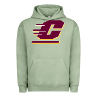 Pigment Oil Green The central michigan of chippewas Urban Hoodie - ArtChic