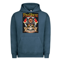 Pigment Midnight Navy firehouse rock love Urban Hoodie - ArtChic