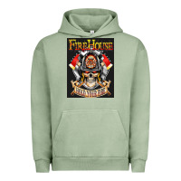 Pigment Oil Green firehouse rock love Urban Hoodie - ArtChic