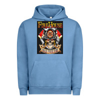 Pigment Pebble Blue firehouse rock love Urban Hoodie - ArtChic