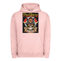 Pigment Salmon firehouse rock love Urban Hoodie - ArtChic