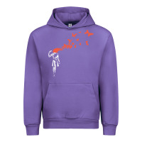 Tulip banksy headshot butterfly Urban Hoodie - ArtChic