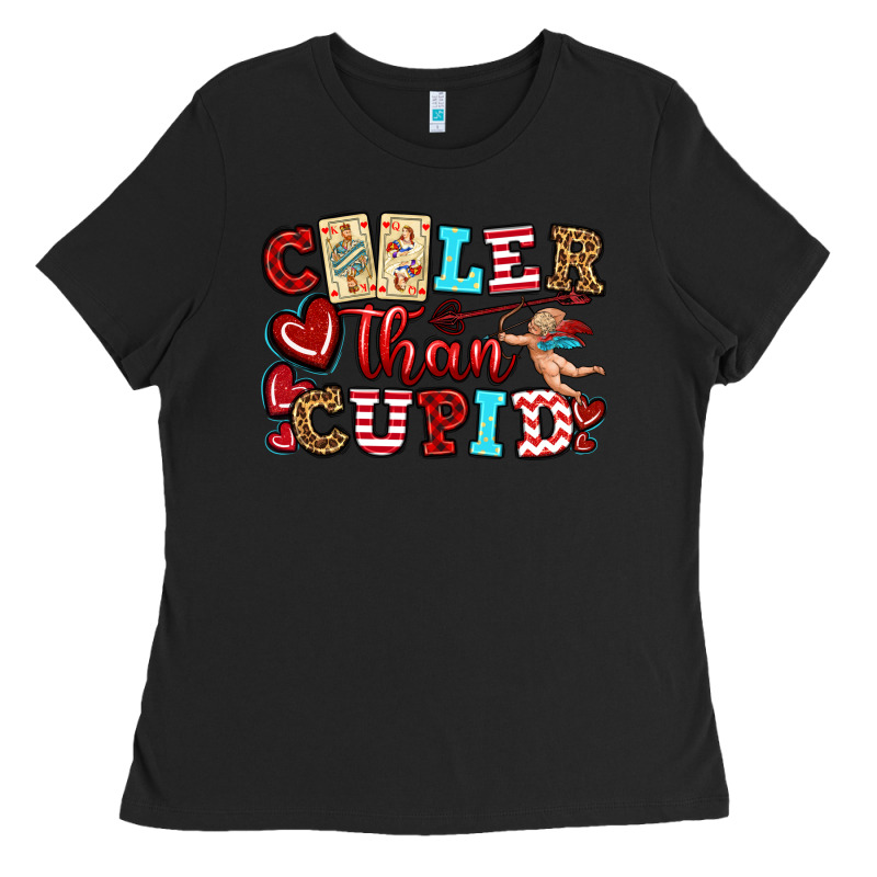 Cooler Than Cupid Ladies Tee by OliviaCreatesArt | Teevron