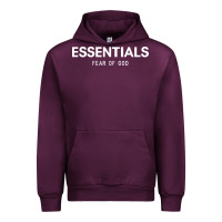 Mauve Wine fear of god essentials Urban Hoodie - ArtChic