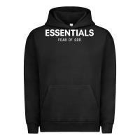 Pigment Black fear of god essentials Urban Hoodie - ArtChic