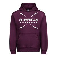 Mauve Wine slumerican Urban Hoodie - ArtChic