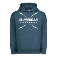 Pigment Midnight Navy slumerican Urban Hoodie - ArtChic
