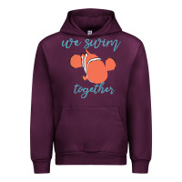Mauve Wine just keep swimming 25 Urban Hoodie - ArtChic