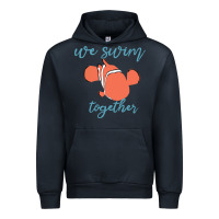 Navy just keep swimming 25 Urban Hoodie - ArtChic