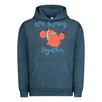 Pigment Midnight Navy just keep swimming 25 Urban Hoodie - ArtChic