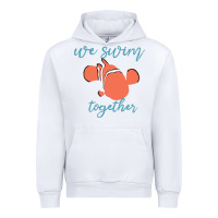 White just keep swimming 25 Urban Hoodie - ArtChic