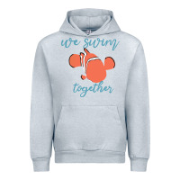 Heather Grey just keep swimming 25 Urban Hoodie - ArtChic