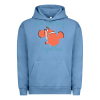 Pigment Pebble Blue just keep swimming 25 Urban Hoodie - ArtChic