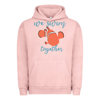 Pigment Salmon just keep swimming 25 Urban Hoodie - ArtChic