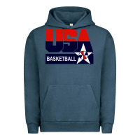 Pigment Midnight Navy usa basketball Urban Hoodie - ArtChic