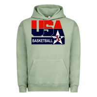 Pigment Oil Green usa basketball Urban Hoodie - ArtChic